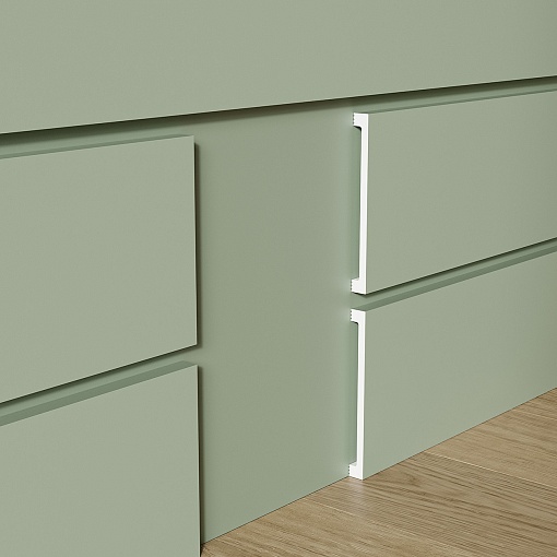 Плинтус PX057, 100х10, 2000мм, Экополимер/30