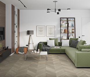 Кварцвинил Усовершенствованная кварц-виниловая LVT плитка DAMY FLOOR Chevron Пале-Рояль