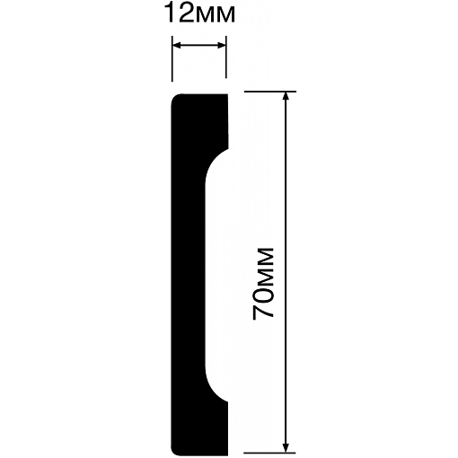 Плинтус HIWOOD B70V1