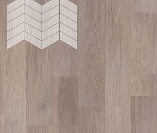 Паркет Елка Французская Lab Arte Chevron Дуб Натур Чегет белый лак 400/328х125х14/3/60° в магазине напольных покрытий «Стильный пол»