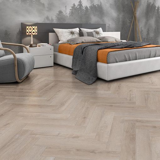 Кварц-винил CronaFloor Herringbone Дуб Дижон H010