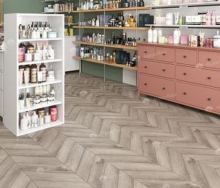 Кварцвинил LVT плитка Дуб Исида Chevron ECO 20-8