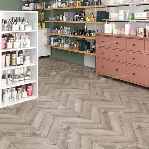 LVT плитка Дуб Исида Chevron ECO 20-8
