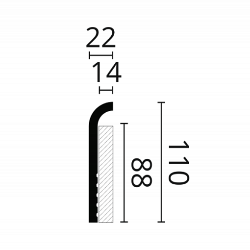 Плинтус NMC CF1 WALLSTYL