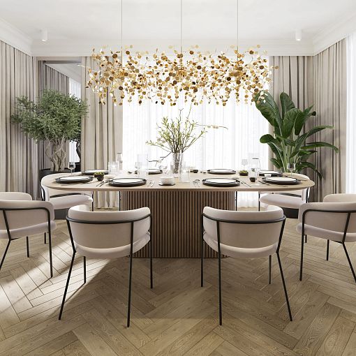 Инженерная доска AlixFloor, Коллекция Английская ёлка, Дуб кантри темный