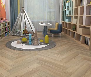 Кварцвинил ПВХ Покрытие Calitex Diamonds Luciano Herringbone Click DM703 750x150x6 (1,575 м2)