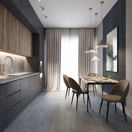 SPC AlixFloor Stone Line Камень темно-серый