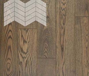 Паркет Елка Французская Lab Arte Chevron Дуб Рустик Ариста лак 400/337х110х14/3/60° в магазине напольных покрытий «Стильный пол»