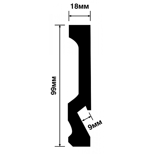 Плинтус HIWOOD LB99