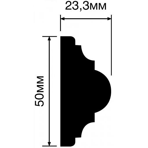 Молдинг HIWOOD D50V1