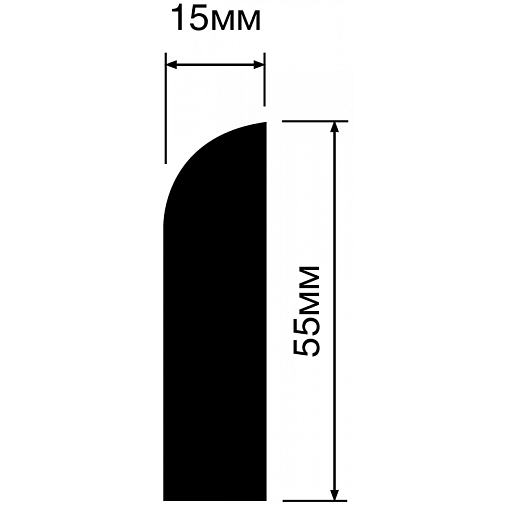 Плинтус HIWOOD BE55