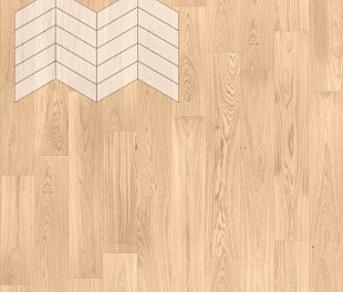 Паркет Елка Французская Lab Arte Chevron Дуб Рустик Блонд лак 400/337х110х14/3/60° в магазине напольных покрытий «Стильный пол»