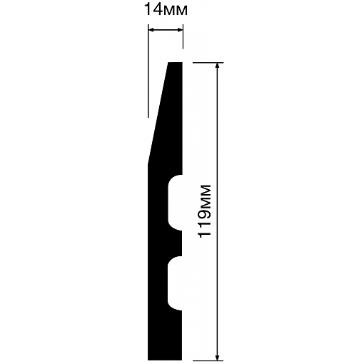 Плинтус HIWOOD B120