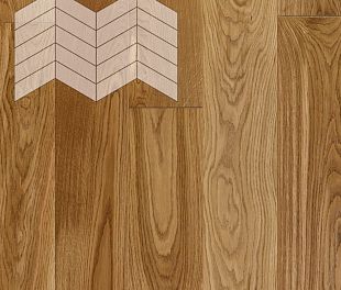 Паркет Елка Французская Lab Arte Chevron Дуб Натур лак 400/337х110х14/3/60° в магазине напольных покрытий «Стильный пол»