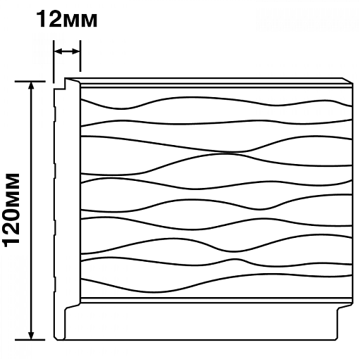 Декоративная панель HIWOOD LV127W NP