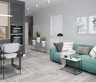 Кварцвинил LVT плитка Дуб Лейтена ECO 16-18