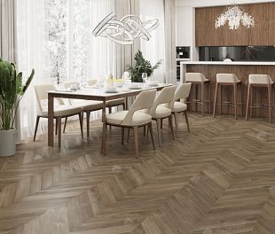 Кварцвинил LVT плитка Дуб Насыщенный Chevron ECO 20-4