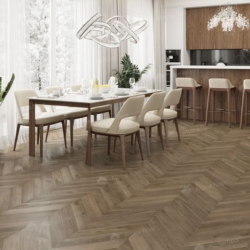 LVT плитка Дуб Насыщенный Chevron ECO 20-4