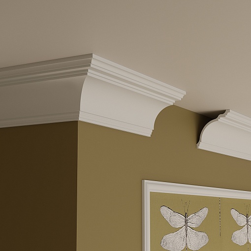 Карниз KX004, 117х118, 2000мм, Экополимер/8