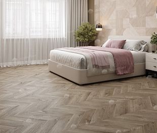 Кварцвинил LVT плитка Дуб Натуральный Отбеленный Chevron ECO 20-3