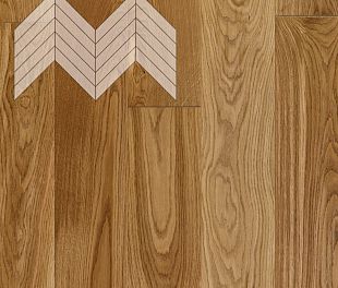 Паркет Елка Французская Lab Arte Chevron Дуб Рустик лак без браша 600/510х90х14/3/45° в магазине напольных покрытий «Стильный пол»