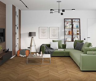 Кварцвинил SPC Ламинат DAMY FLOOR Chevron Лувр