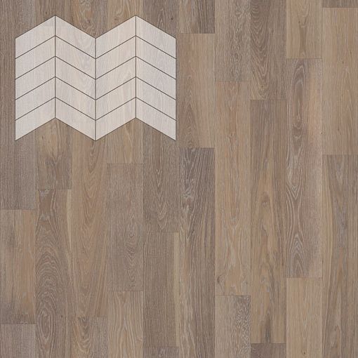 Паркет Елка Французская Lab Arte Chevron Дуб Селект Деликат лак 600/490х110х14/3/45°