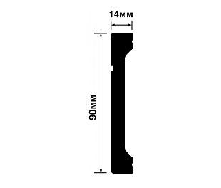 Плинтус HIWOOD B90V1L
