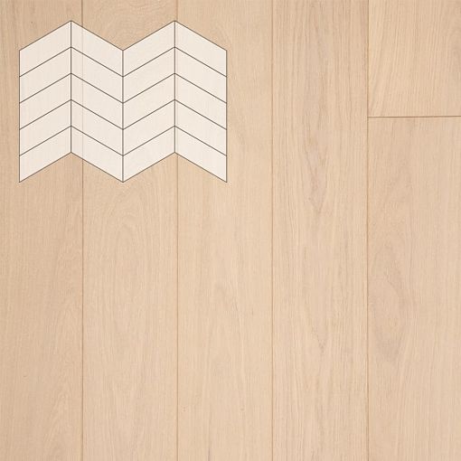 Паркет Елка Французская Lab Arte Chevron Дуб Рустик Лана лак 400/328х125х14/3/60°