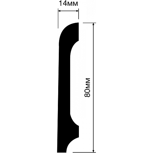 Плинтус HIWOOD B80B