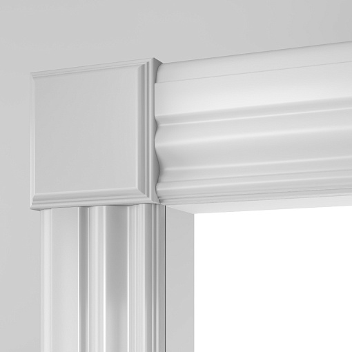 Квадратные элементы AK02 90x90x24мм, белый грунт, МДФ