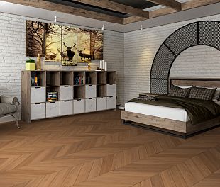 Кварцвинил Усовершенствованная кварц-виниловая LVT плитка DAMY FLOOR Chevron Блуа