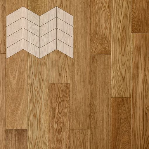 Паркет Елка Французская Lab Arte Chevron Дуб Рустик лак без браша 400/313х150х14/3/60°