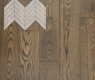 Паркет Елка Французская Lab Arte Chevron Дуб Рустик Ариста лак 600/490х110х14/3/45° в магазине напольных покрытий «Стильный пол»