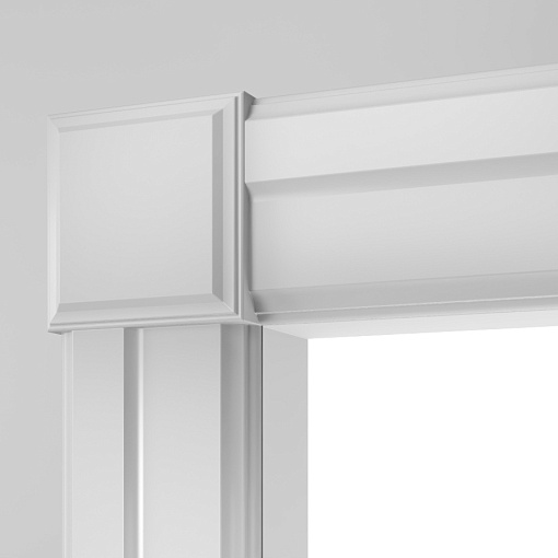 Квадратные элементы AK01 90x90x24мм, белый грунт, МДФ