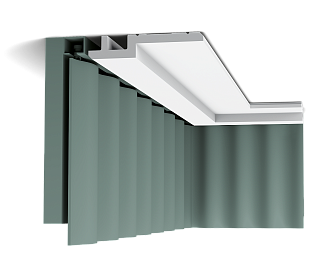 Скрытый карниз для штор C395 STEPS