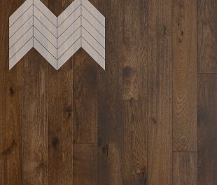Паркет Елка Французская Lab Arte Chevron Дуб Натур Коньяк лак 600/490х110х14/3/45° в магазине напольных покрытий «Стильный пол»