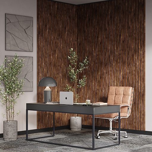 Руст стыковочный 25х22х2750мм, МДФ, черный