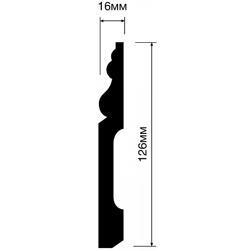 Плинтус HIWOOD B126