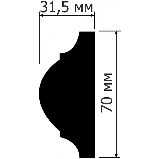 Молдинг HIWOOD D70