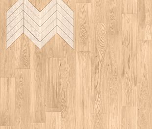 Паркет Елка Французская Lab Arte Chevron Дуб Рустик Блонд лак 600/490х110х14/3/45° в магазине напольных покрытий «Стильный пол»