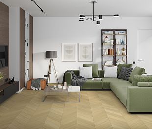 Кварцвинил Усовершенствованная кварц-виниловая LVT плитка DAMY FLOOR Chevron Тюильри