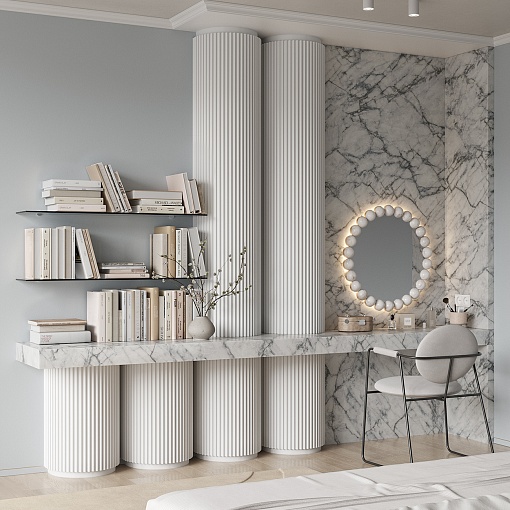 Карниз KX008, 49х49, 2000мм, Экополимер/16