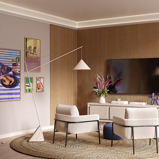 Плинтус PL003, 80х18, 2000мм, Экополимер/34