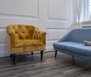 Кварцвинил Усовершенствованная кварц-виниловая LVT плитка DAMY FLOOR Family Дуб Рустикальный Черный