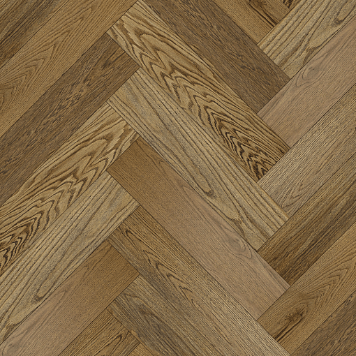 Паркет Елка Английская Royal Parket 490х125х13мм Дуб Натур Вереск лак