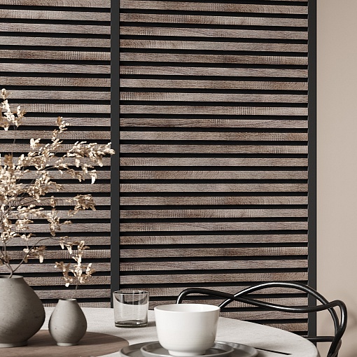 Руст стыковочный 25х22х1350мм, МДФ, черный